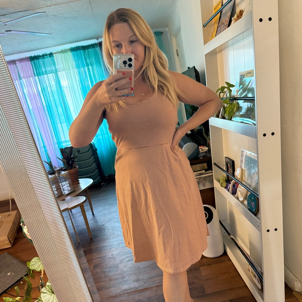 Striped Sleeveless Dress NWOT